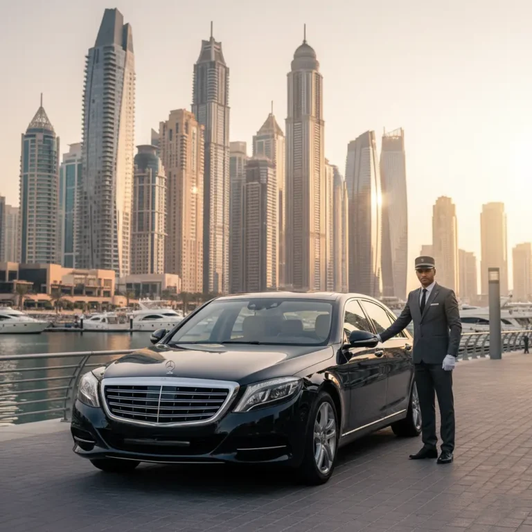 What are the best services for hourly car rental with a driver in Dubai?
